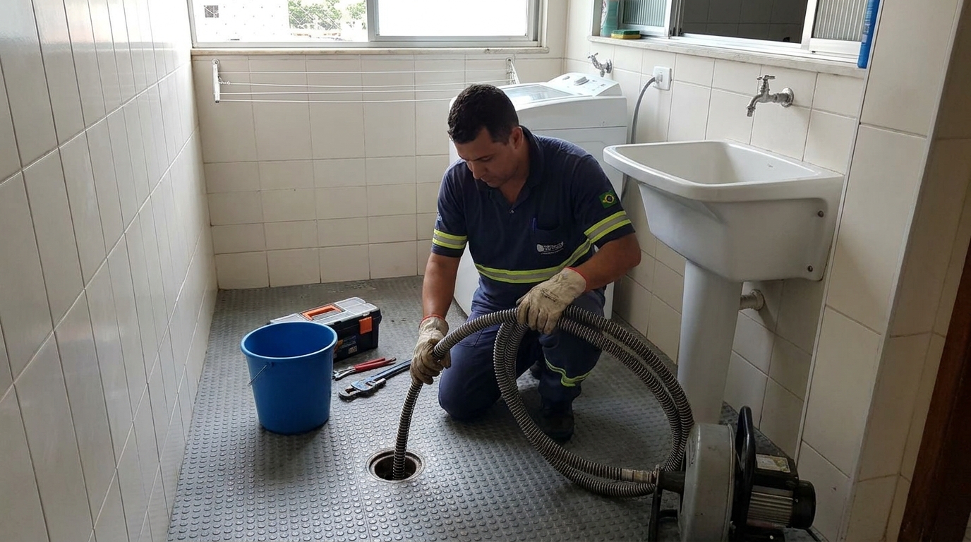 Desobstrução na Cozinha em Olinda‑PE